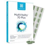 Healthspan Multivitamin 70 Plus (120 Tablets) | Advanced MultiVitamin | Brain, Heart, Bone & Immunity Health | Vitamin C & Vitamin D3 | Added Panax Ginseng | Vegan