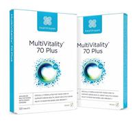 Healthspan Multivitamin 70 Plus | (240 Tablets) | Vitamin C & Vitamin D3 | Brain, Heart, Bone & Immunity Health | Ginseng, Bioflavonoids & Acetyl L-carnitine | Vegan