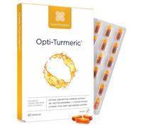 Healthspan Opti-Turmeric | High Strength 500mg Liquid Curcumin | Supports Cartilage Formation | Immune Health | 185 Times Better Absorbed & 7 Times Faster Acting Than Standard Turmeric (60 Capsules)