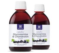 Healthspan Optiflex Glucosamine & Chondroitin Liquid (2x300ml) | Cartilage Health & Collagen Formation | 1,325mg Optiflex Glucosamine HCl & 200mg Chondroitin | Blackcurrant Flavour | Shellfish Free