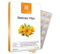 Healthspan Retinex Max Eye Support (60 Tablets) | Long Term Vision & Eye Health | 20mg Lutein & 2,000ug Zeaxanthin | Vitamin B2 Contributes to Normal Vision | Natural Source Carotenoids | Vegan