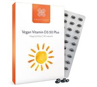 Healthspan Vegan Vitamin D3 50 Plus | 180 Capsules | 2000iu Vitamin D | Healthy Muscle, Bones & Teeth | Immune Support