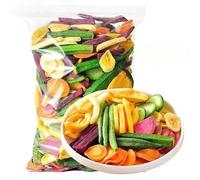 Healthy and Crispy Dried Vegetable and Fruit Snacks, Low-Fat, Delicious, Vegetarian, Non-Fried, Chinese Flavor (250g)