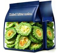 Healthy and nutritious dried bitter melon, sweet and delicious vegetarian option, perfect for a relaxing afternoon tea snack. (Seeds removed) (50g)