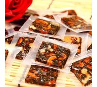Healthy and nutritious rose red date sesame cake, Ready to eat black sesame red jujube walnut cake, Handmade pastries, Dessert, Sweet food, Candy snacks gift pack, Chinese specialties (100pcs)