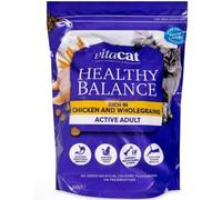 Healthy Balance Adult Cat Food Rich in Chicken & Wholegrains 800g - Complete & Balanced Nutrition - Supports Digestion, Urinary Health, Muscles, Bones & Teeth