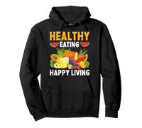 Healthy Eating Happy Living Pullover Hoodie