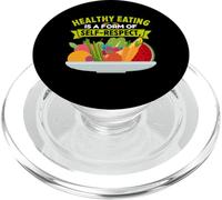 Healthy Eating Is A Form Of Self Respect PopSockets PopGrip for MagSafe