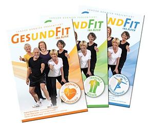 Healthy Fit in Age - 3 x DVDs - The Complete Senior Training Program for 'Cardiovas' / 'Back' / 'Balance' - Official Training from the Association Physical Therapy VPT Germany