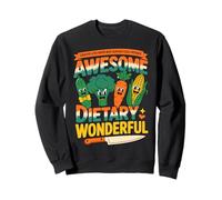 Healthy Food Cute Vegetable Friends Veggie Lover Dietary Sweatshirt
