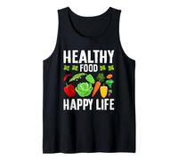 Healthy Food Happy Life Tank Top