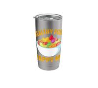 Healthy Food Happy Me Stainless Steel Insulated Tumbler