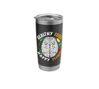 Healthy Food Happy Mind Stainless Steel Insulated Tumbler