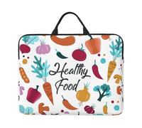 Healthy Food Print Laptop Case Sleeve Notebook Protector Bag For School And Office Travel Business