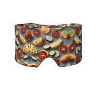 Healthy Food Print Sleep Eye and Ear Muffs for Sleeping with Adjustable Strap for Travel Nap Shift Work Office