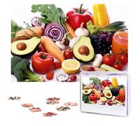 Healthy Food Puzzles for Adults 1000 Pieces, Wooden Puzzle Personalized Jigsaw Puzzles from Photos, Challenging Puzzle Art Painting Home Decor Birthday Party Gift (29.5" x 19.7")