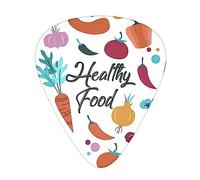 Healthy Food Stolmx Guitar Pick Set - Full Print Design, 3 Thicknesses Available