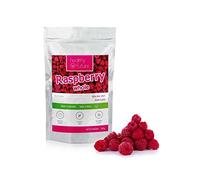 Healthy Future Freeze Dried Raspberries | Lyophilised Whole Fruit, Not Irradiated | 100% Natural, Vegan, Kosher | Free from Gluten, Sulphur, Preservatives, No Added Sugar, GMO | 1 Pack of 100 g