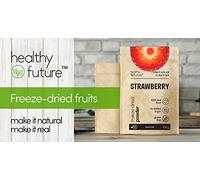 Healthy Future Freeze Dried Strawberries | Lyophilised Fruit Powder, Not Irradiated | 100% Natural, Vegan, Kosher | Free from Gluten, Sulphur, Preservatives, No Added Sugar, GMO | 1 Pack of 100 g