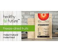 Healthy Future Freeze Dried Strawberries | Lyophilised Fruit Slices, Not Irradiated | 100% Natural, Vegan, Kosher | Free from Gluten, Sulphur, Preservatives, Added Sugar, GMO | 1 Pack of 10x10g