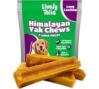 Healthy Himalayan Yak Cheese Chews, All Natural & High Protein, Odorless & Durable, Yak Chews for Large & Medium Dogs, Yak Cheese Chews pa
