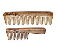 Healthy Ideas Neem Wood Comb, Care & Comfort 100% Neem Wood Comb. Anti-dandruff + Anti-bactrial. Kids comb + detangler for curly hair. Non-static + hand made. All skin type. A "KHADI" herbal comb.