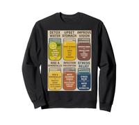 Healthy Juice Wellness Recipes Detox Natural Remedy Sweatshirt