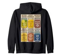 Healthy Juice Wellness Recipes Detox Natural Remedy Zip Hoodie