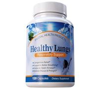 Healthy Lungs 120 Capsules - Improve Lung Function, Breathe Better, Stop Mucus, Phlegm and Allergies Quickly. Get Relief Fast with Healthy Lungs an All Natural Lung Health Supplement