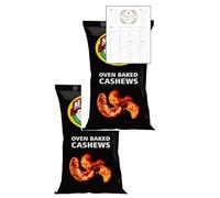 Healthy Nuts Snacks Bundle which Contains Marmite Cashew Nuts 90g - Pack of 2 with Grocery List Card