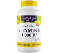 Healthy Origins, Natural Vitamin E, 1,000IU, 120 Softgels, Gluten Free, Non-GMO