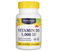Healthy Origins Vitamin D3 5000 IU, 120 capsules