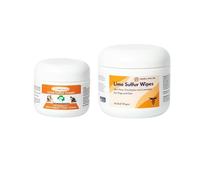 Healthy Paw Life Lime Sulfur Cream (2 oz) and Lime Sulfur Wipes (50 ct) Bundle for Pet Skin Care - for Dogs and Cats