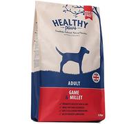 Healthy Paws Premium Dry Dog Food Hypoallergenic Healthy Gluten Free Natural Ingredient Game & Millet Complete Nutrition for Adult Small Breeds - 12Kg