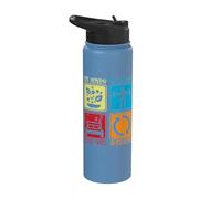 Healthy Sleep Well be Active Repeat Athletes Stainless Steel Insulated Water Bottle
