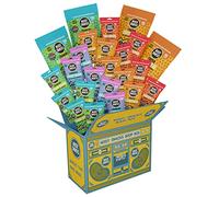 Healthy Snacks Hamper - Boombox Variety Box by Noisy Snacks - Roasted Chickpeas & Fava Broad Beans - Low Calorie, High Protein, Vegan Snacks - Perfect for Veganuary (25g x 20 & 100g x 4)