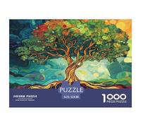 Healthy Tree with Deep Roots Puzzle 52x38cm/1000pcs Erwachsene Painted Style Puzzle,Home Decor