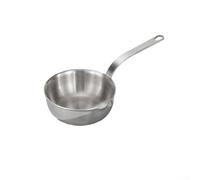 Healthy Uncoated Mini Skillet with Efficient Heat Conduction 304 Stainless Steel, 5.1-Inch Small Egg Pan for Induction and Gas Stoves