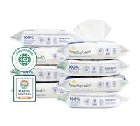 HealthyBaby Our Wet Wipes | EEC Verified Safe | 100% Water & Plant Based | Odourless and Safe for Sensitive Skin | Fragrance Free and Completely Chlorine Free (8 Packs, 512 Wipes)