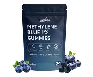 Healthyoa Methylene Blue 1% Gummies - 30PCS, Methylene Blue Gummies Supplement, Joint Comfort and Full Body VitalityNatural Ingredients, Suitable for All Ages (1 Pack)