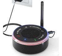 Healvaluefit Cell Phone Ringer Amplifier & Flasher for The Elderly, Hearing Impaired (Up to 110dB), External Ringer for iPhone & Android Phones - Can Answer Calls - Loud Ring & LED Flash