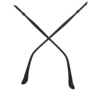 Healvian 1 Pair Black Alloy Eyeglass Temple Replacement Arms with Universal Fit Design and Effortless Assembly for Spectacle Frame Repair and Eyewear Maintenance