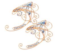 Healvian 1 Pair Dainty Elf Ear for Women Non Pierced Ear Wraps Unique Handmade Earrings for Parties Prom Cosplay for Comfortable Stylish Accessory
