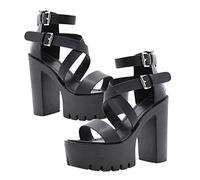 Healvian 1 Pair Stylish High Heeled Rome Sandals for Women Elegant Open Toe Design Lightweight Summer Shoes for Casual and Party Wear