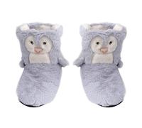 Healvian 1 Pair Winter Warm Indoor Boots for Adults Dusty Blue Non Slip Sole Shoes for Kitchen Living Room and Bedroom and Friends