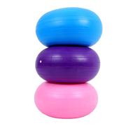 Healvian 1 Set Donut Yoga Ball Set Inflatable Exercise Chair Cushion for Balance Stability Training Sensory Seating Ball with Pump for Home Classroom Fitness