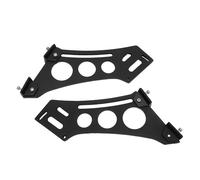 Healvian 10 Inch Black Aluminum Alloy Car Trunk Spoiler Mounting Bracket Universal Rear Wing Spoiler Legs for Racing Performance Exterior Accessories