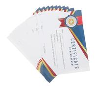 Healvian 10 Sheets Students Award Certificates Printed on Copperplate Paper, Colorful English Learning Certificate Paper for School Competitions and Honors