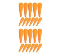 Healvian 100 Pcs Plastic Small Carrot Nose for Snowmen with Realistic Look, Reusable and Versatile Compatibility, for Winter Outdoor Snowman Building and Christmas Craft Decorations