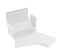 Healvian 100 White Thickened Blank Vocabulary Cards with Rounded Corners, 100pcs Mini Note Cards for Handwriting and Memory, Sturdy Cardstock for English Learning and DIY Study